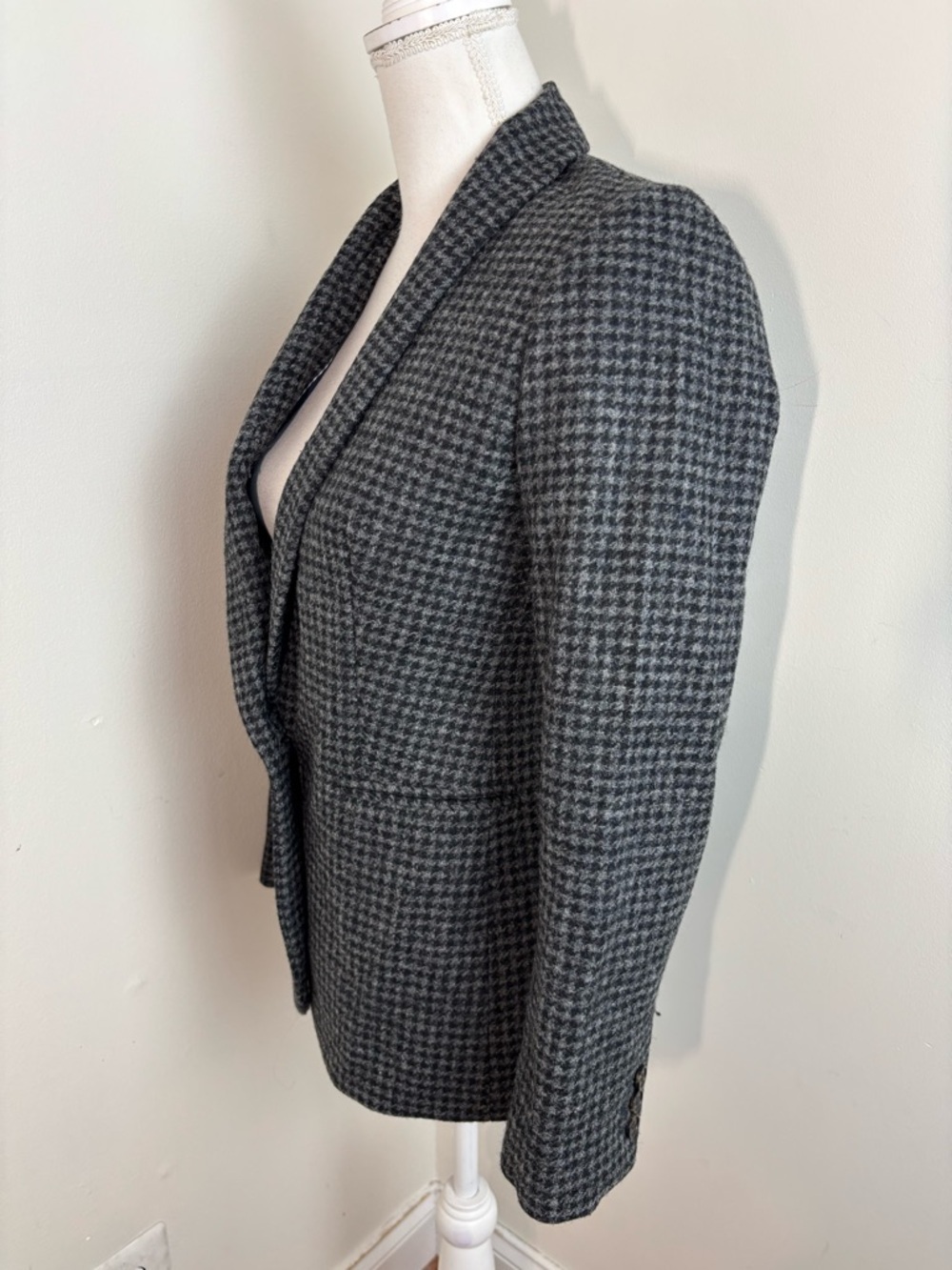 J. Crew Parke Houndstooth Wool Blazer Size 4 - Picture 3 of 12